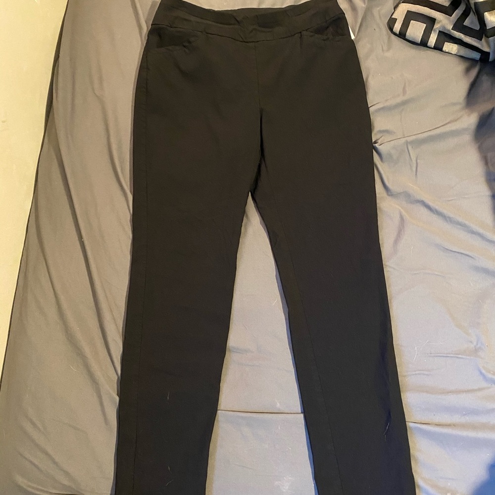 Black comfy office pants
